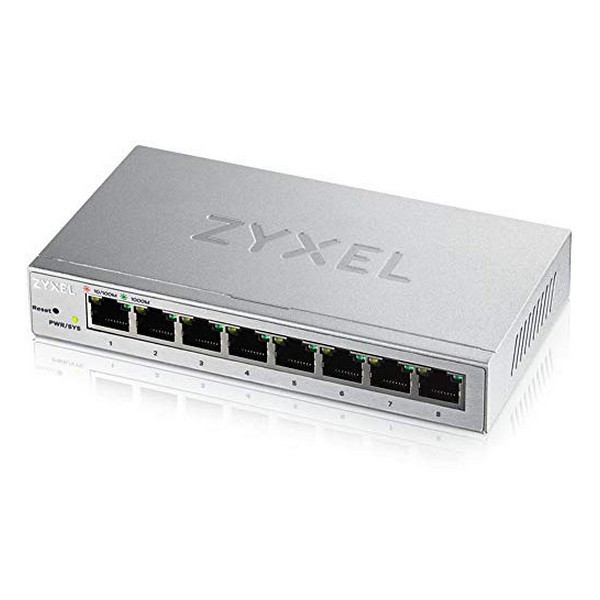 Skrivbords omkopplare ZyXEL GS1200-8-EU0101F 16 Gbps LAN RJ45 x 8