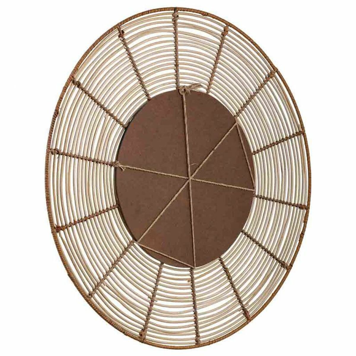 Väggspegel Alexandra House Living Brun 3 x 61 x 61 cm Cirklar - 3