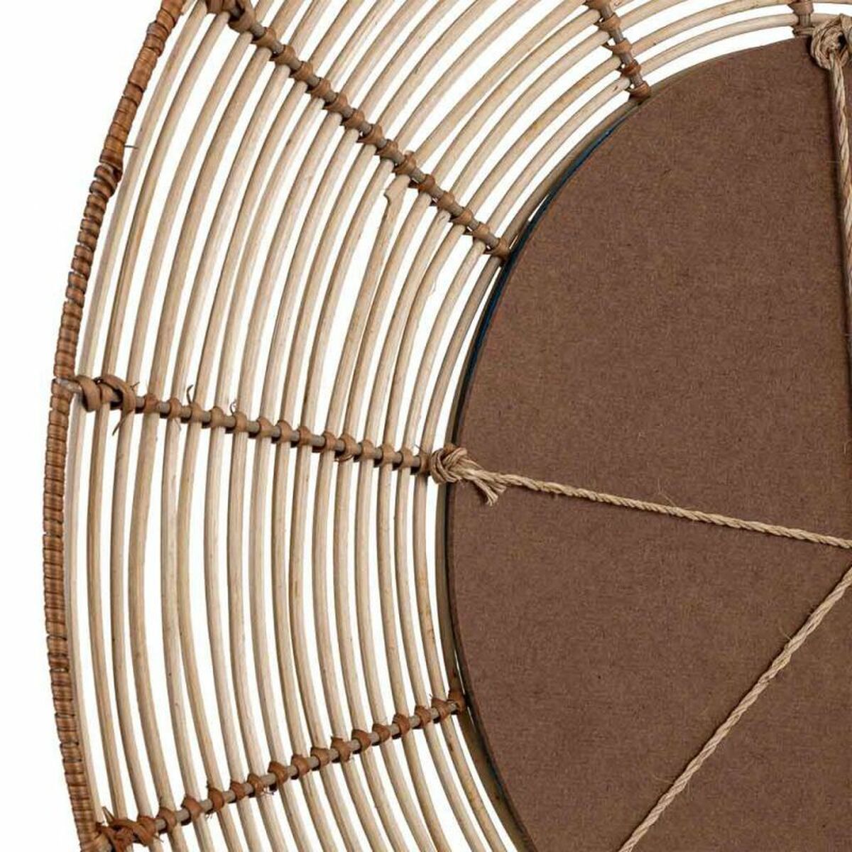 Väggspegel Alexandra House Living Brun 3 x 61 x 61 cm Cirklar - 4