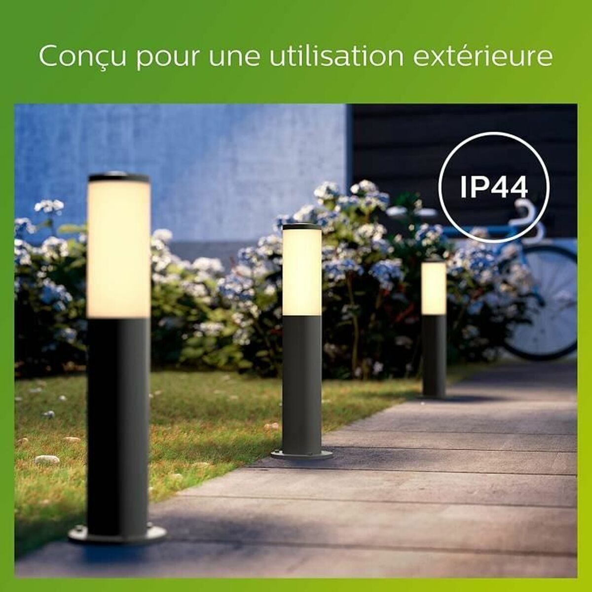 Lampa Philips Luminarias de exterior Antracitgrå E27 230 V 2700 K - 7
