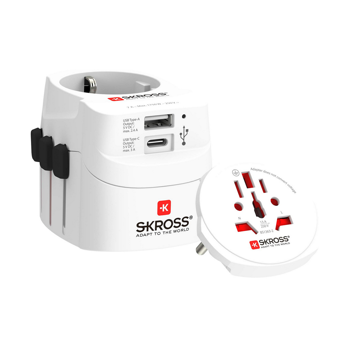 Universell Strömadapter för Resor Skross 1302472 - 7