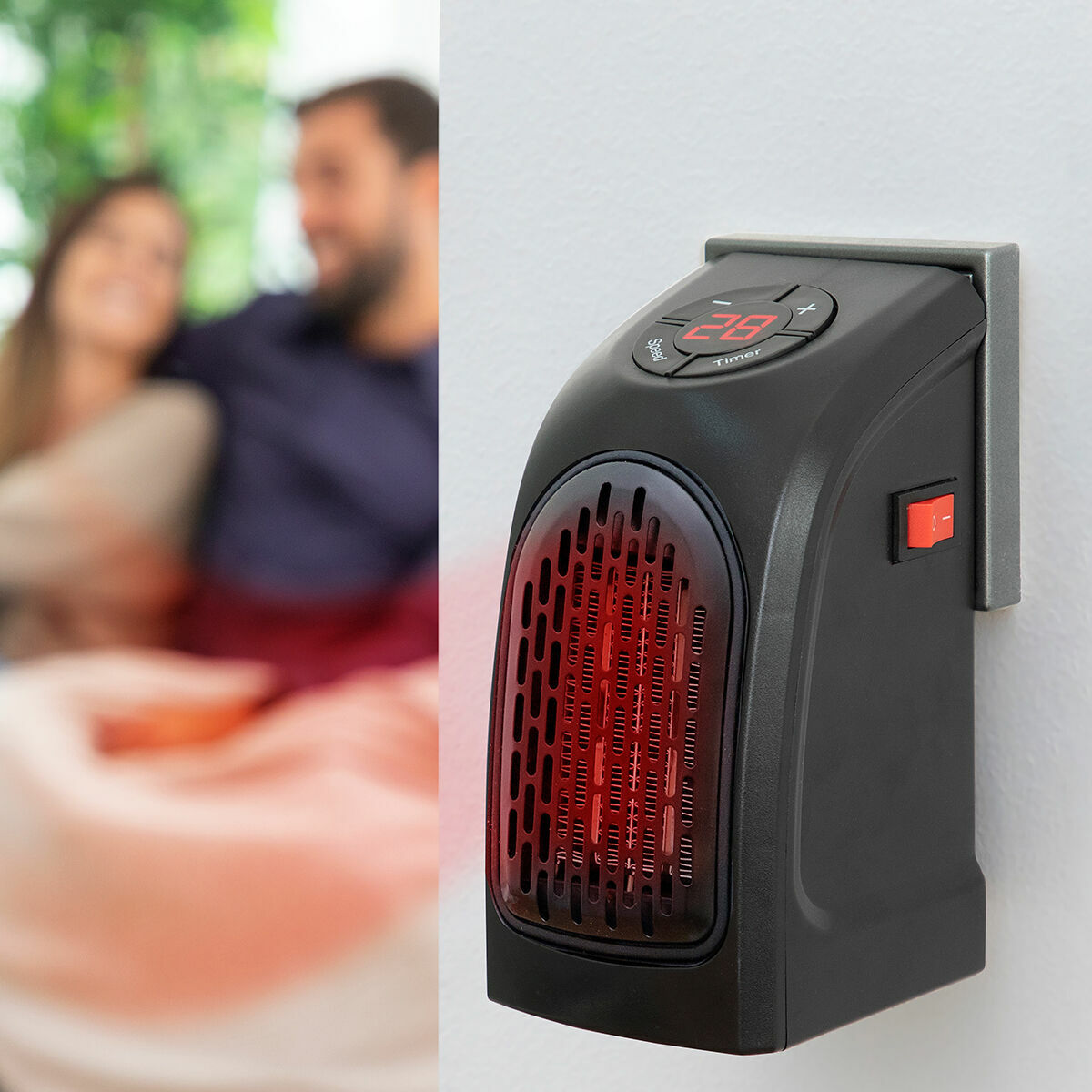 Bärbar plug-in-minivärmare Heatpod InnovaGoods 400 W - 3