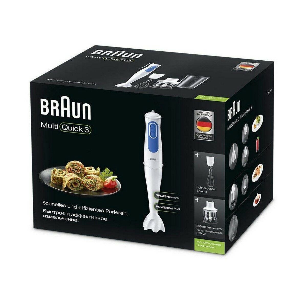 Stavmixer Braun MQ3025 700 W Vit Vit/Blå Blå/Vit 700 W - 2