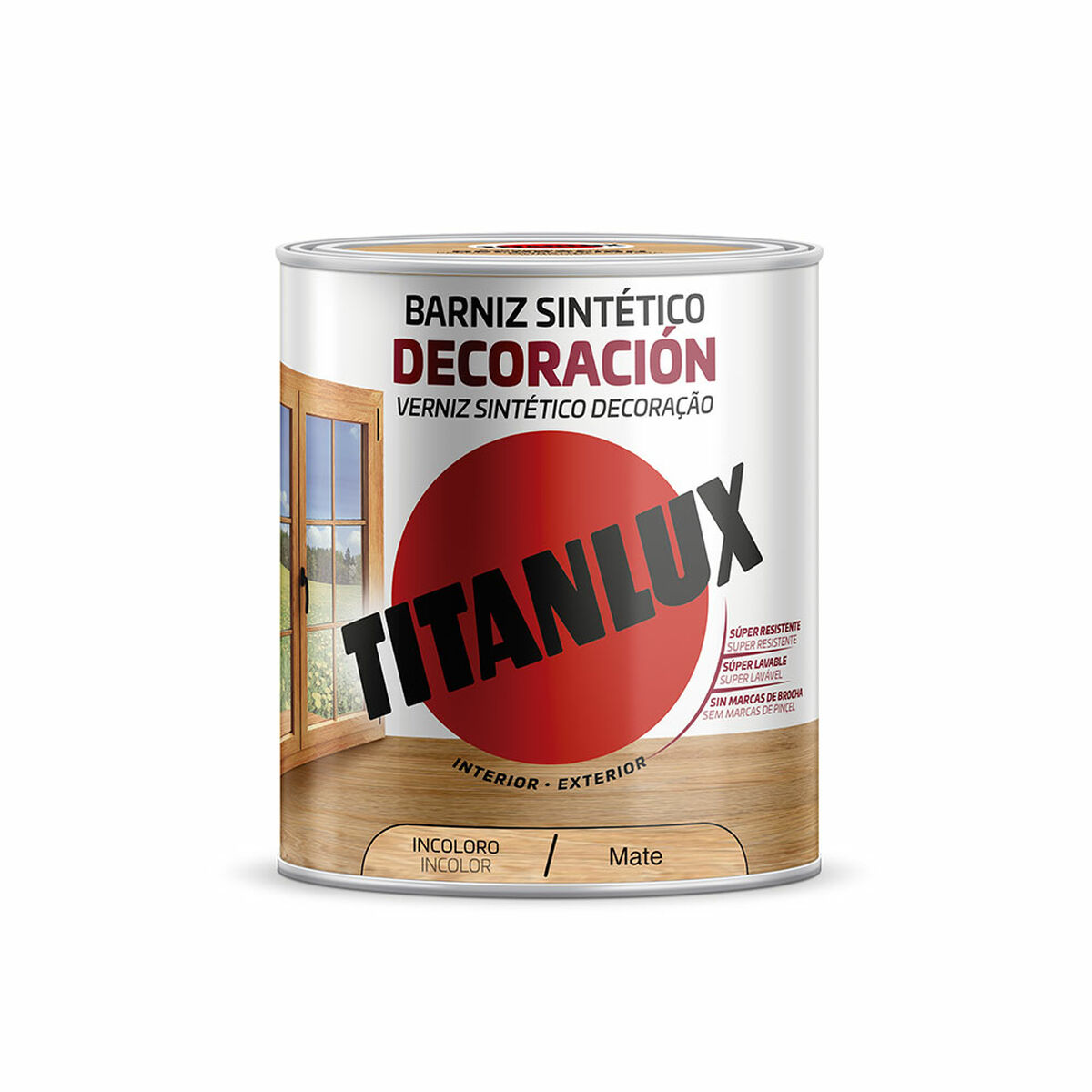 Syntetiskt lack Titanlux m12100014 Matt Ofärgad 250 ml