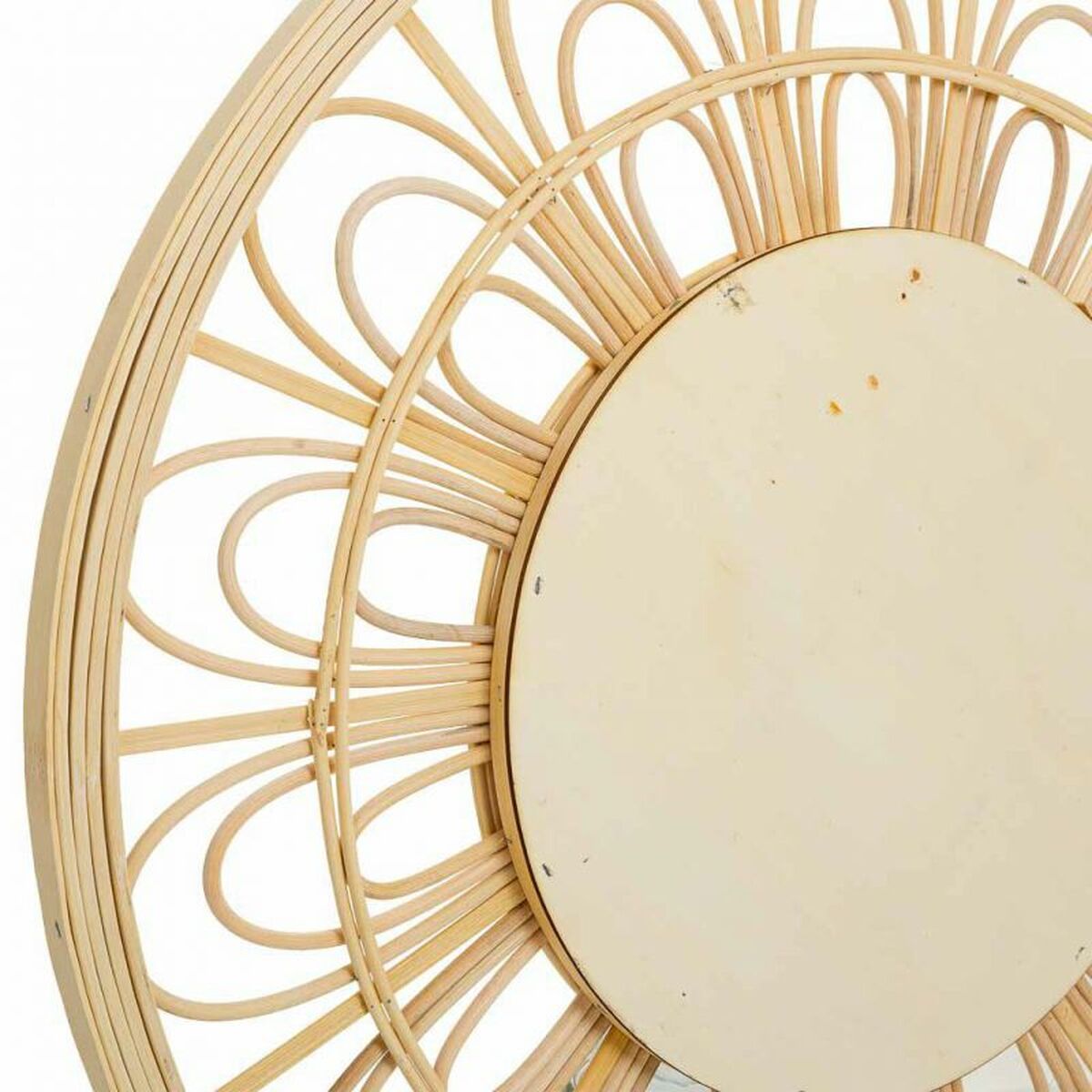 Väggspegel Alexandra House Living Naturell Bambu Rattan 55 x 2 x 55 cm - 7