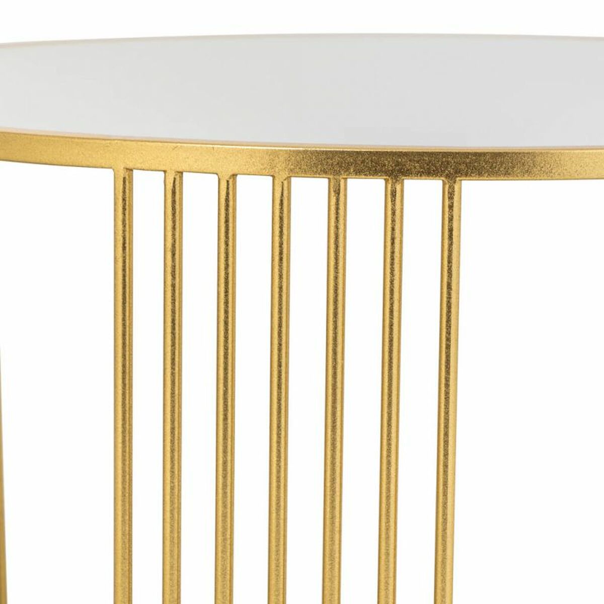 Soffbord Alexandra House Living Guld Järn Speglar Trä MDF 80 x 48 x 80 cm - 5