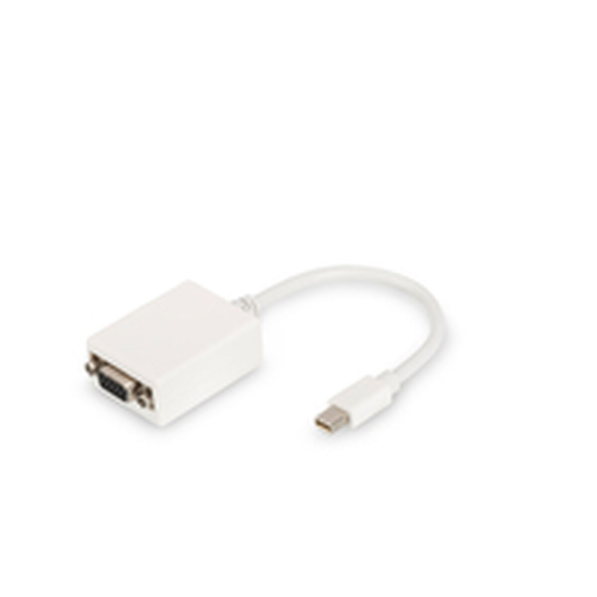 DisplayPort till VGA Adapter Digitus by Assmann DB-340407-001-W Vit Svart 15 cm - 2