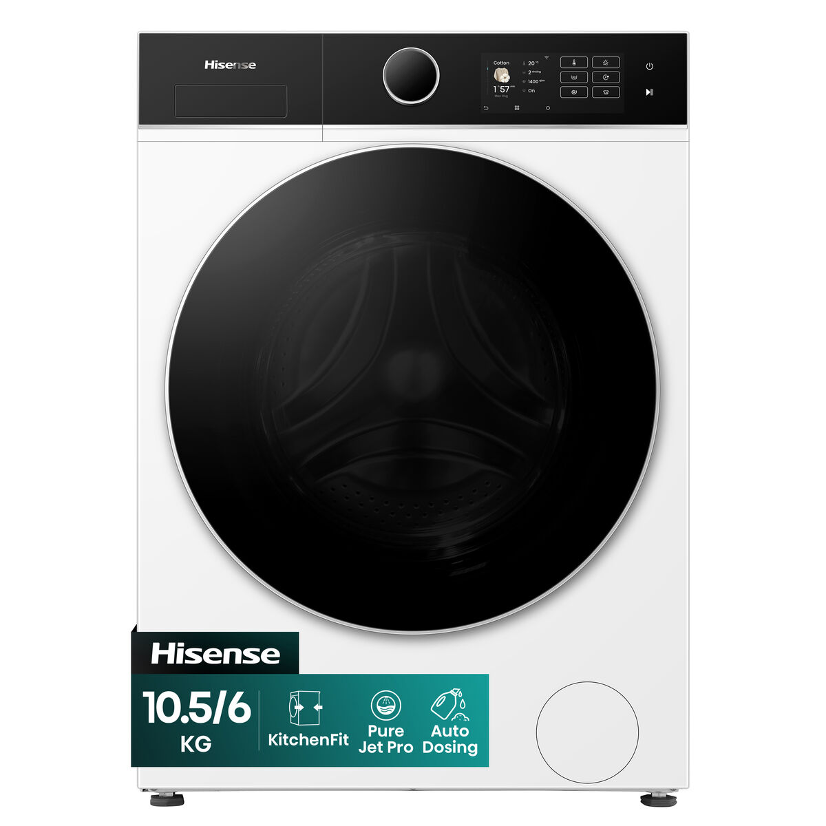 Washer - Dryer Hisense 1400 rpm 10,5 kg