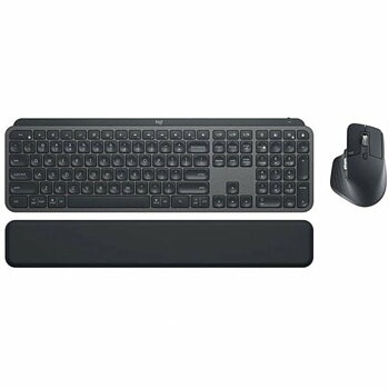 Tangentbord Logitech MX Keys S Combo Qwerty Spanska Svart Grå Grafit