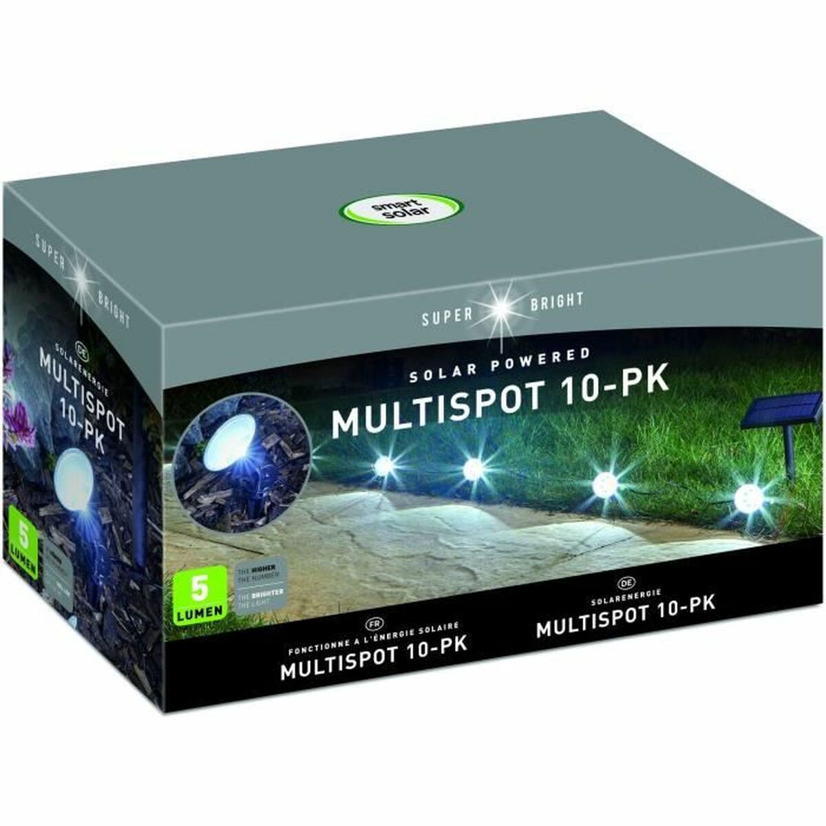 LED-krans Garland Multispot 10-PK Sol Insats 5 Lm - 3