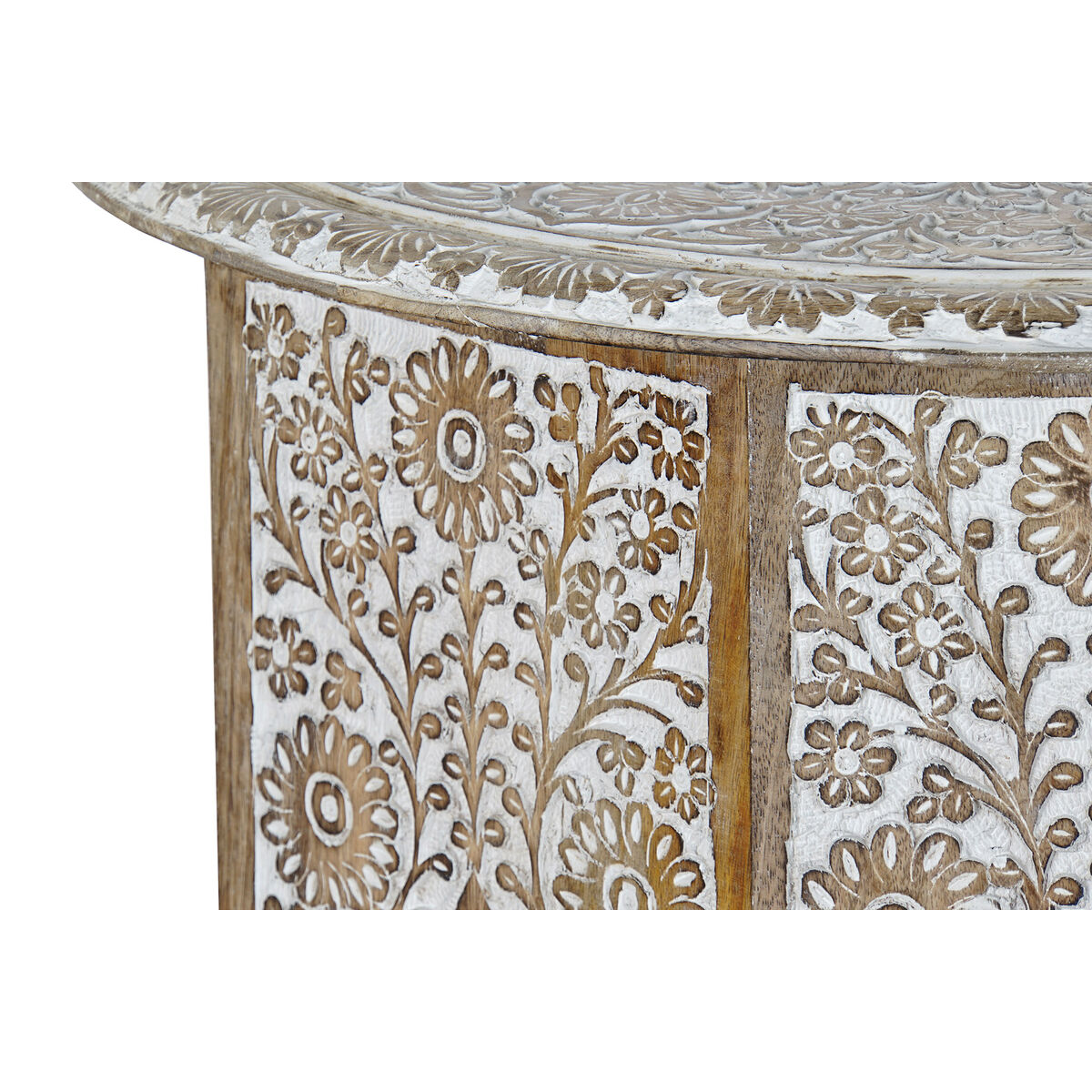 2-bordsset DKD Home Decor Naturell 75 x 75 x 45 cm 70 x 70 x 46 cm - 2
