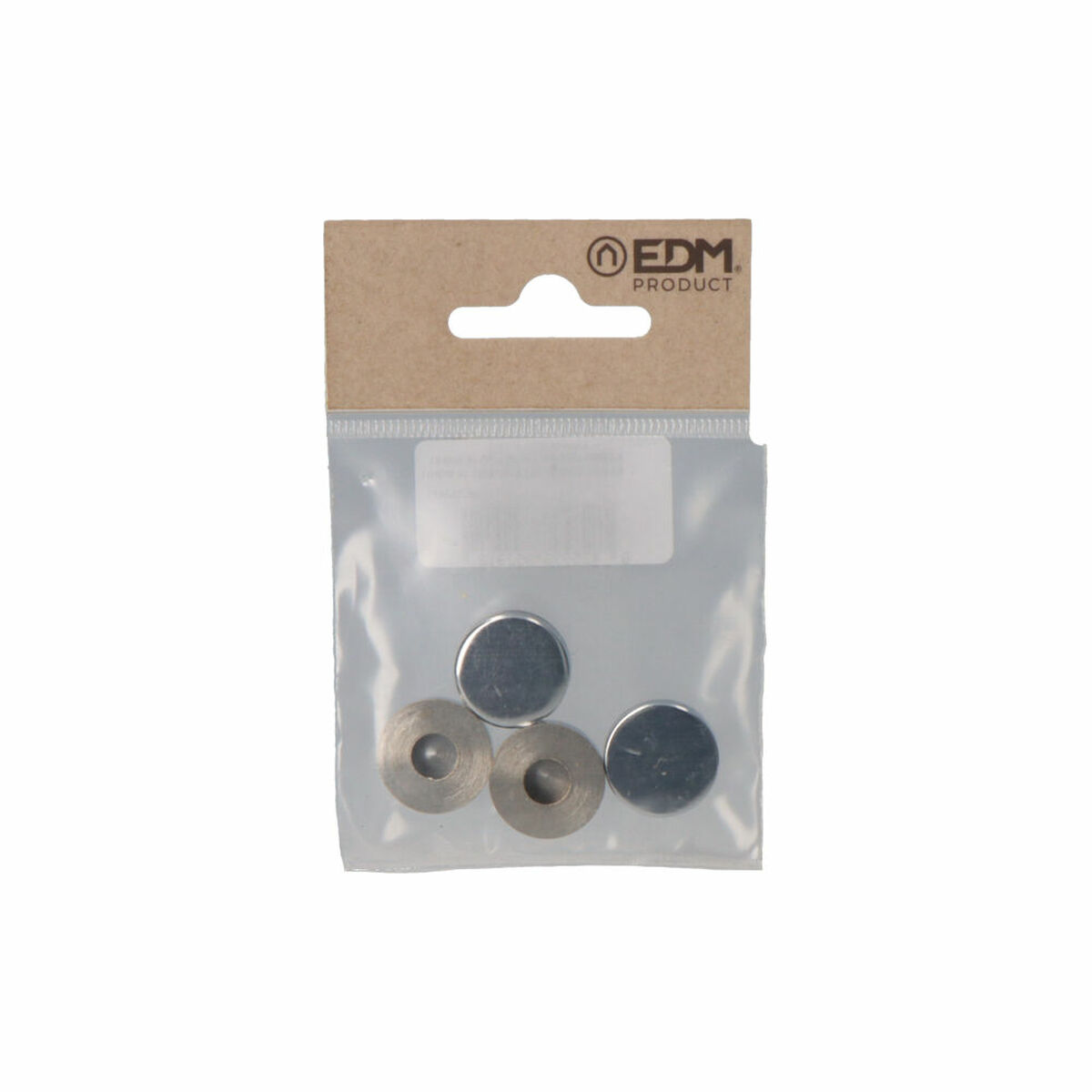 Trimlister för möbler EDM 85291 Mässing Ø 18 mm Gängad (4 antal) - 3