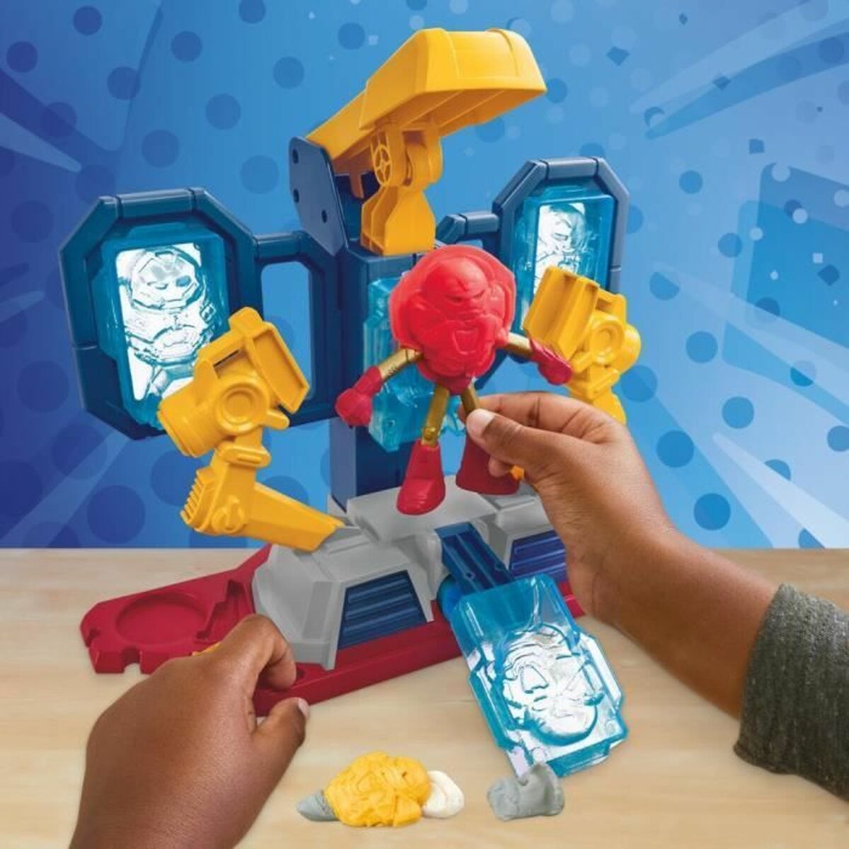 Modellera Spel Play-Doh Iron Man Armor Factory Gul - 6