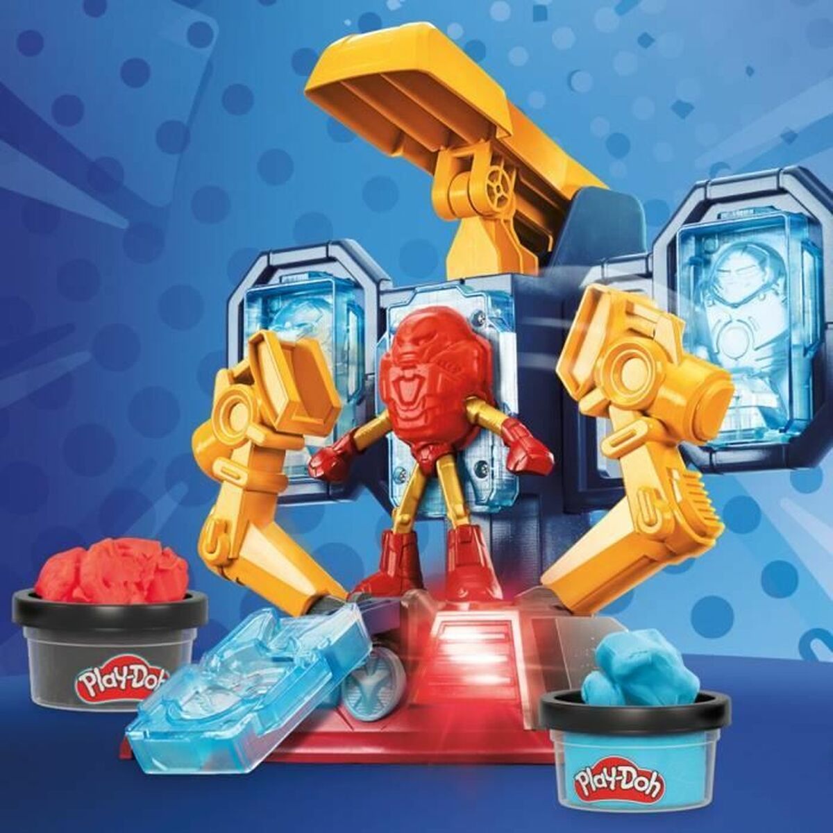 Modellera Spel Play-Doh Iron Man Armor Factory Gul - 4