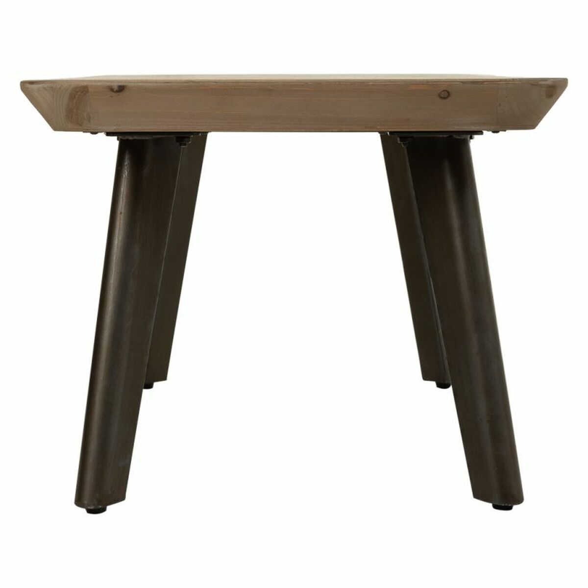 Soffbord Alexandra House Living Brun Järn Platta Granträ 50 x 40 x 100 cm - 4