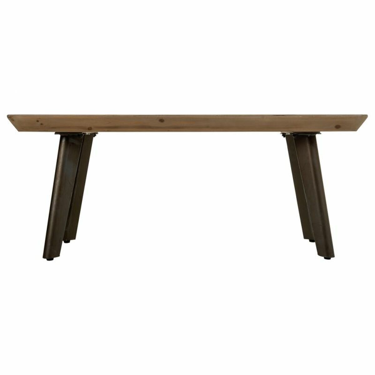 Soffbord Alexandra House Living Brun Järn Platta Granträ 50 x 40 x 100 cm - 2