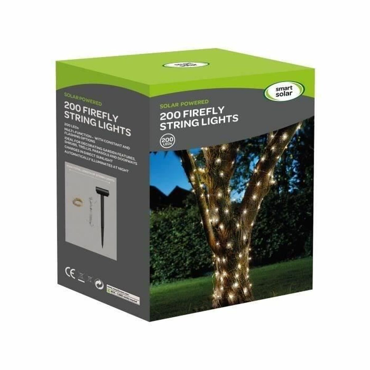 LED-krans Super Smart Luciole Sol Varmvit - 2