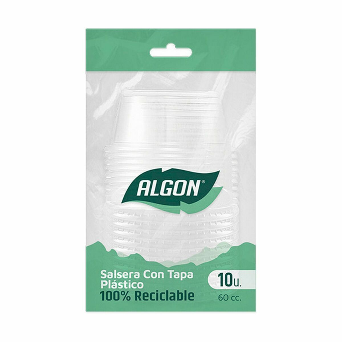 Set med återanvändbara skålar Algon Såser 10 Delar Plast 60 ml (36 antal) - 3