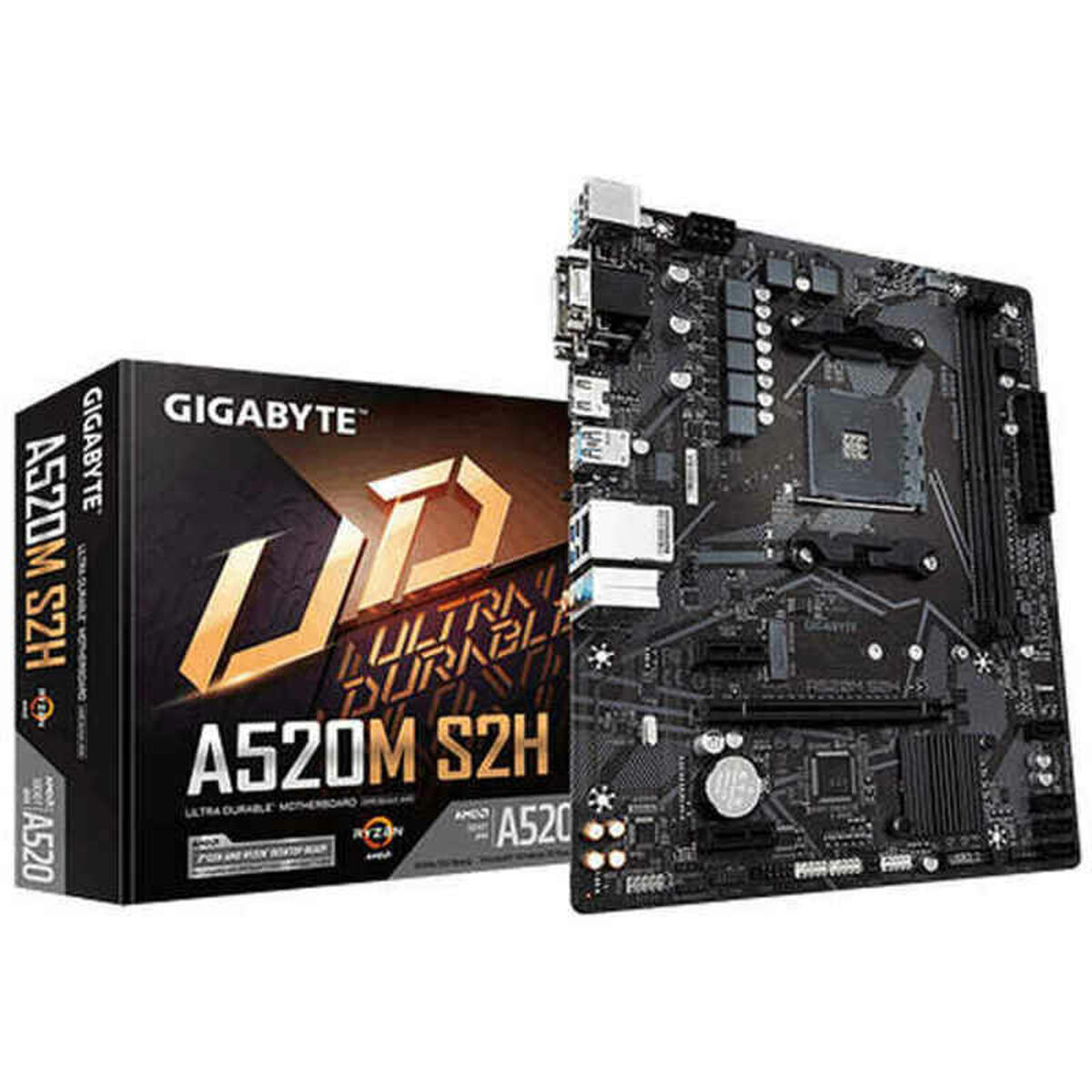 Moderkort Gigabyte A520M S2H AMD A520 AMD AM4