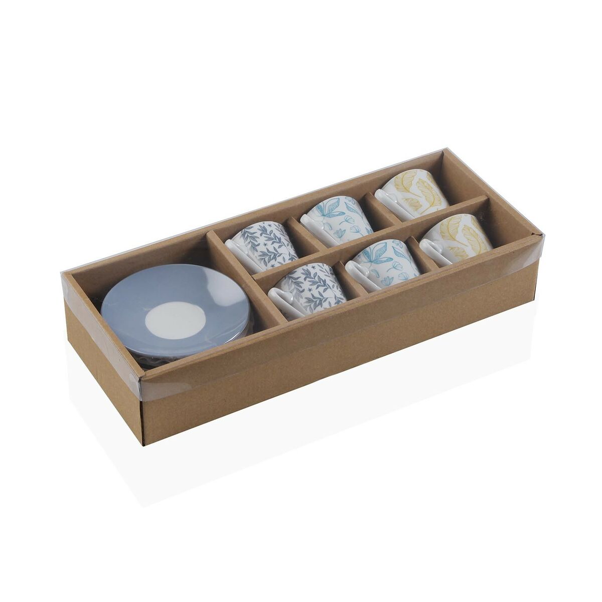 Set med 6 kaffekoppar Versa Izabela Porslin - 2