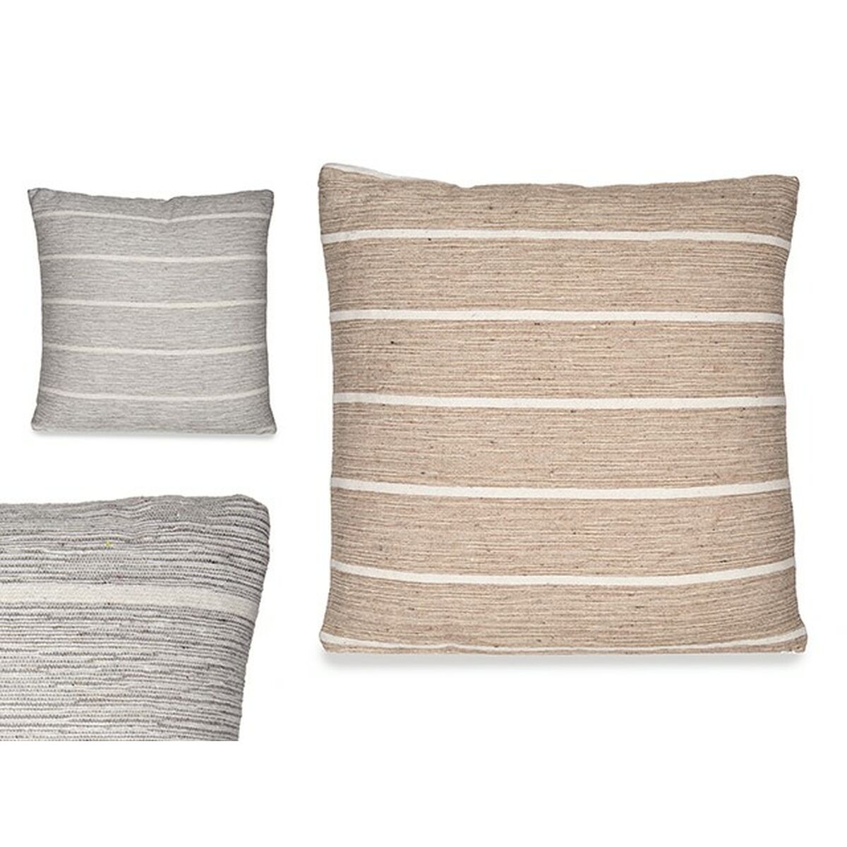 Kudde Ränder Brun Grå 45 x 12 x 45 cm (12 antal) - 8