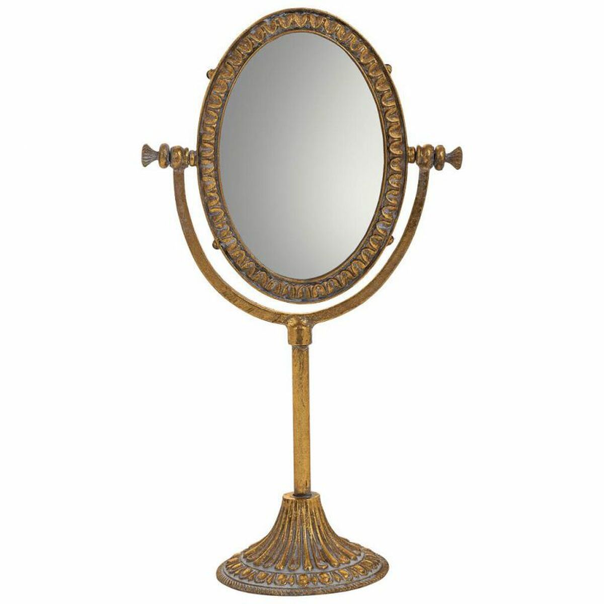 Spegel med monteringsfäste Alexandra House Living Guld Harts 9 x 30 x 17 cm - 2
