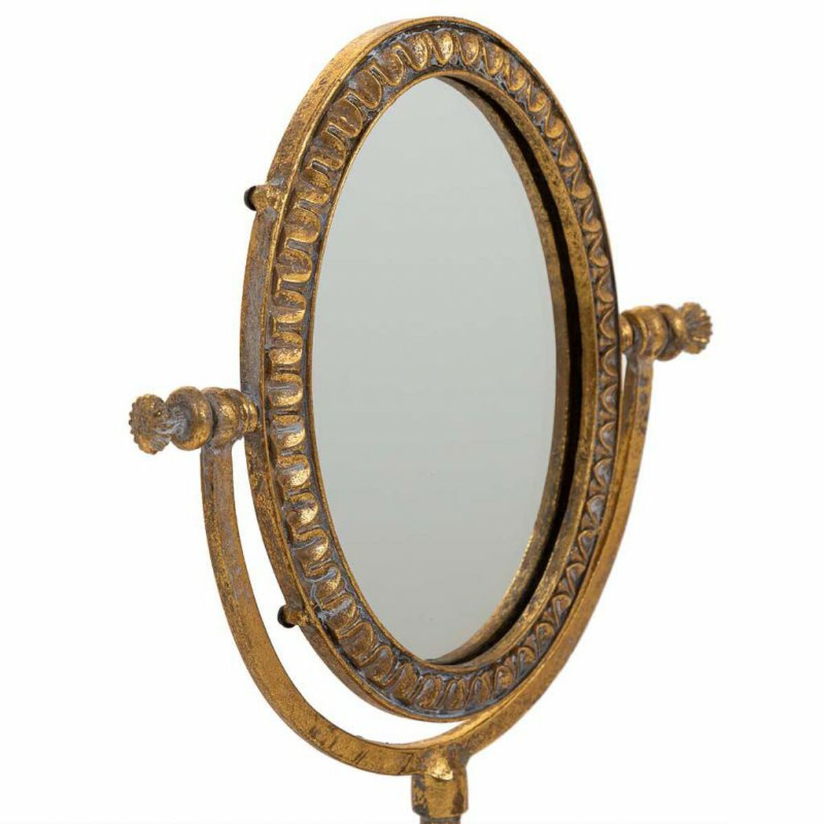 Spegel med monteringsfäste Alexandra House Living Guld Harts 9 x 30 x 17 cm - 5