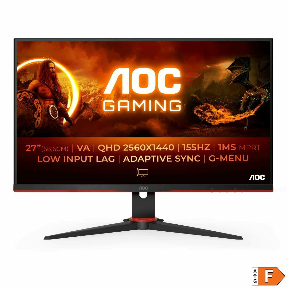 Monitor Gaming AOC Q27G2E/BK Quad HD - 2