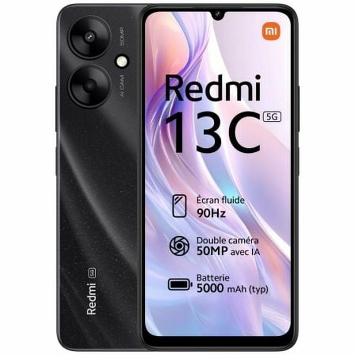 Smartphone Xiaomi Redmi 13C 6,74" Mediatek Dimensity 6100+ 4 GB RAM 128 GB Svart
