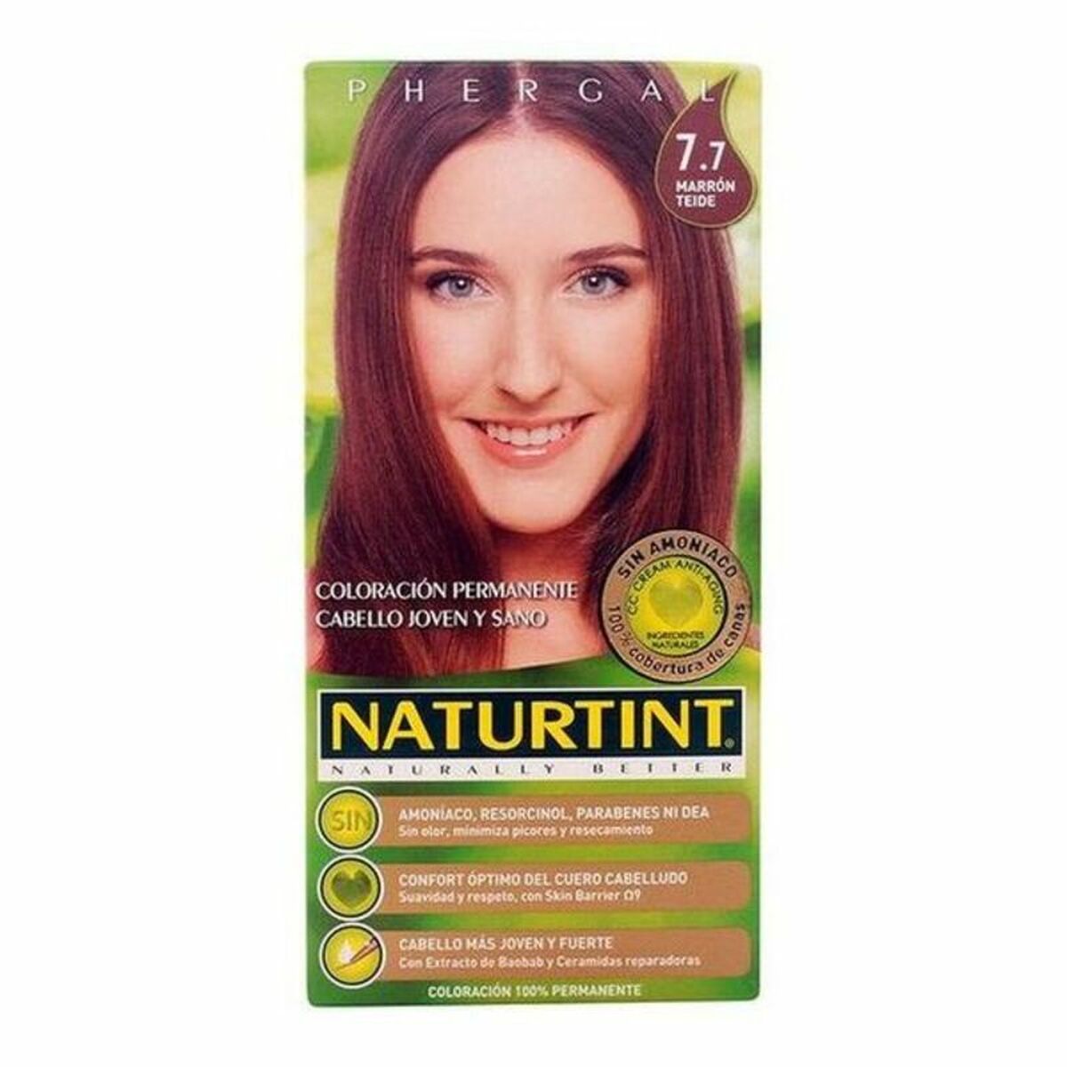 Färg utan ammoniak Naturtint Naturtint Kastanjebrun Nº 7.7 Marron Teide Nº 7.7-Marron Teide 170 ml
