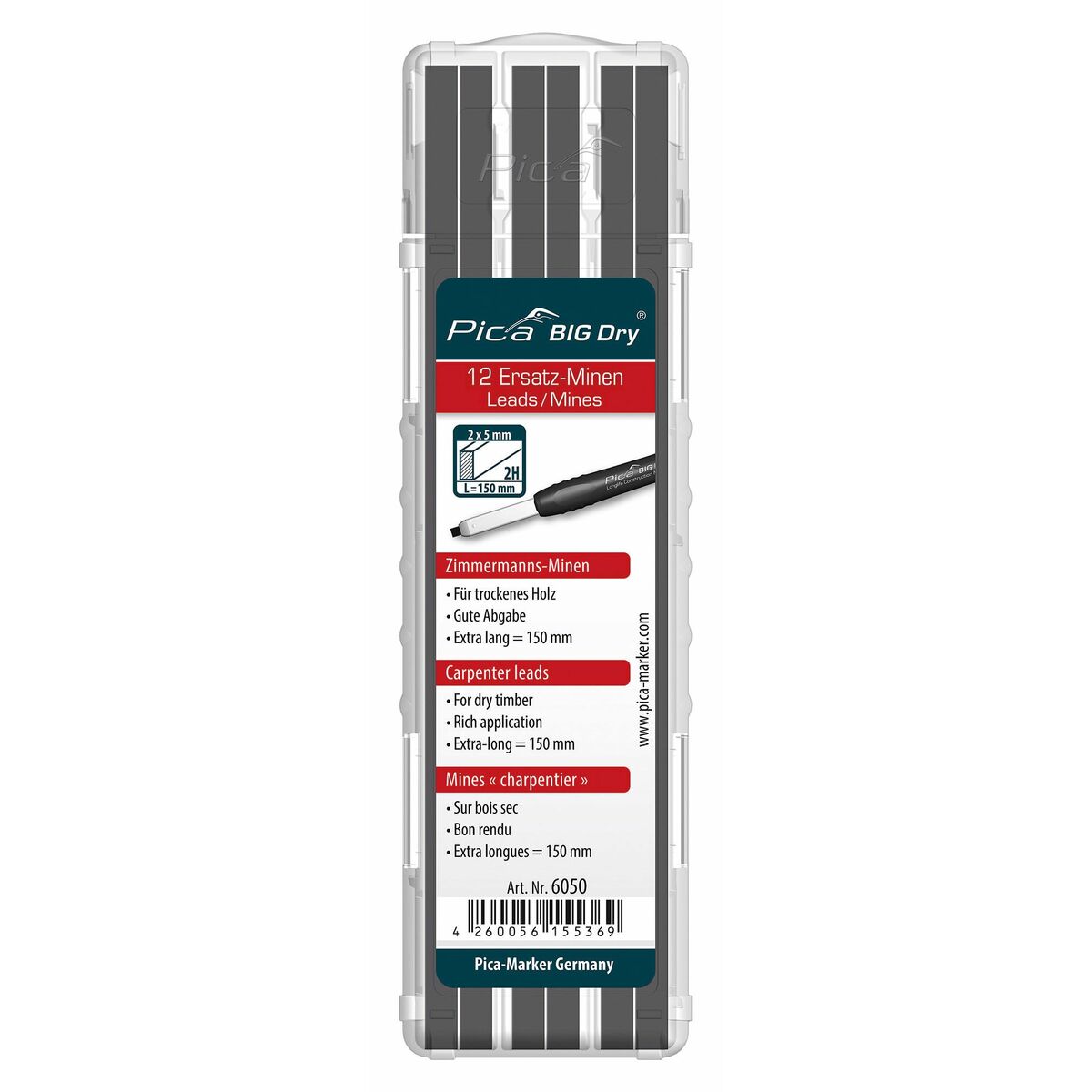 Stift Pica Dry Snickeri Grafit - 2
