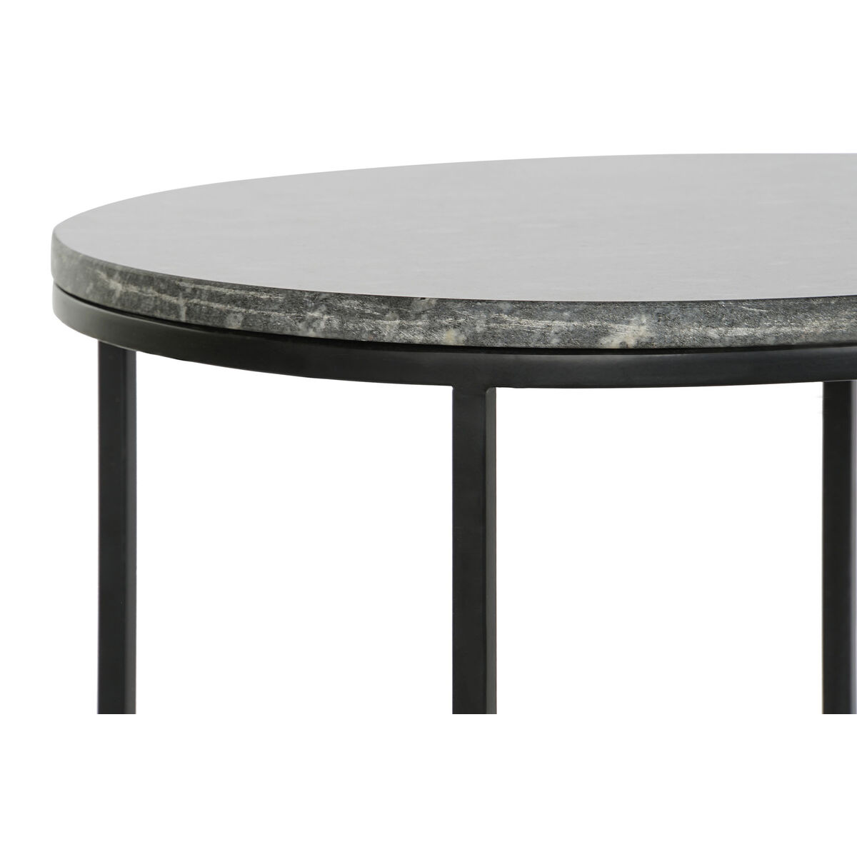 2-bordsset DKD Home Decor Svart 46 x 46 x 58 cm - 2