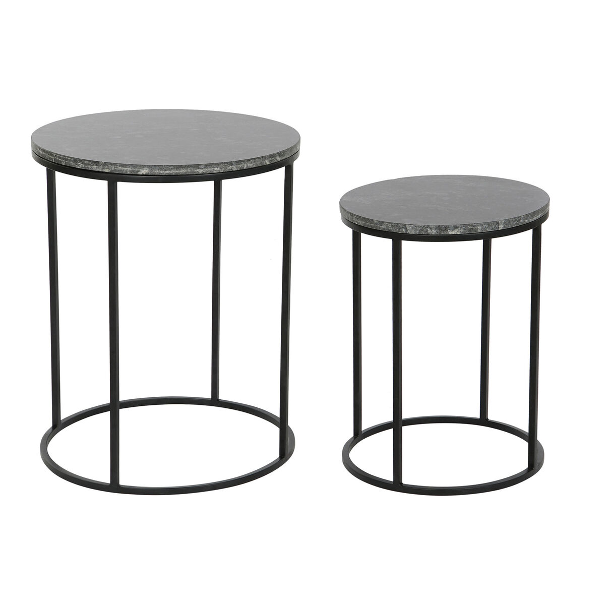 2-bordsset DKD Home Decor Svart 46 x 46 x 58 cm - 3