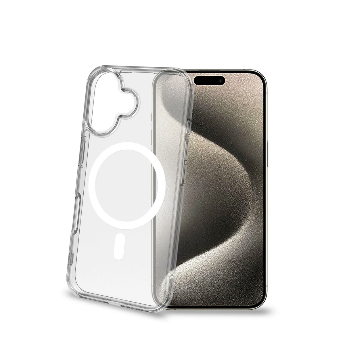 Mobilfodral Celly  IPHONE 16 Transparent Apple