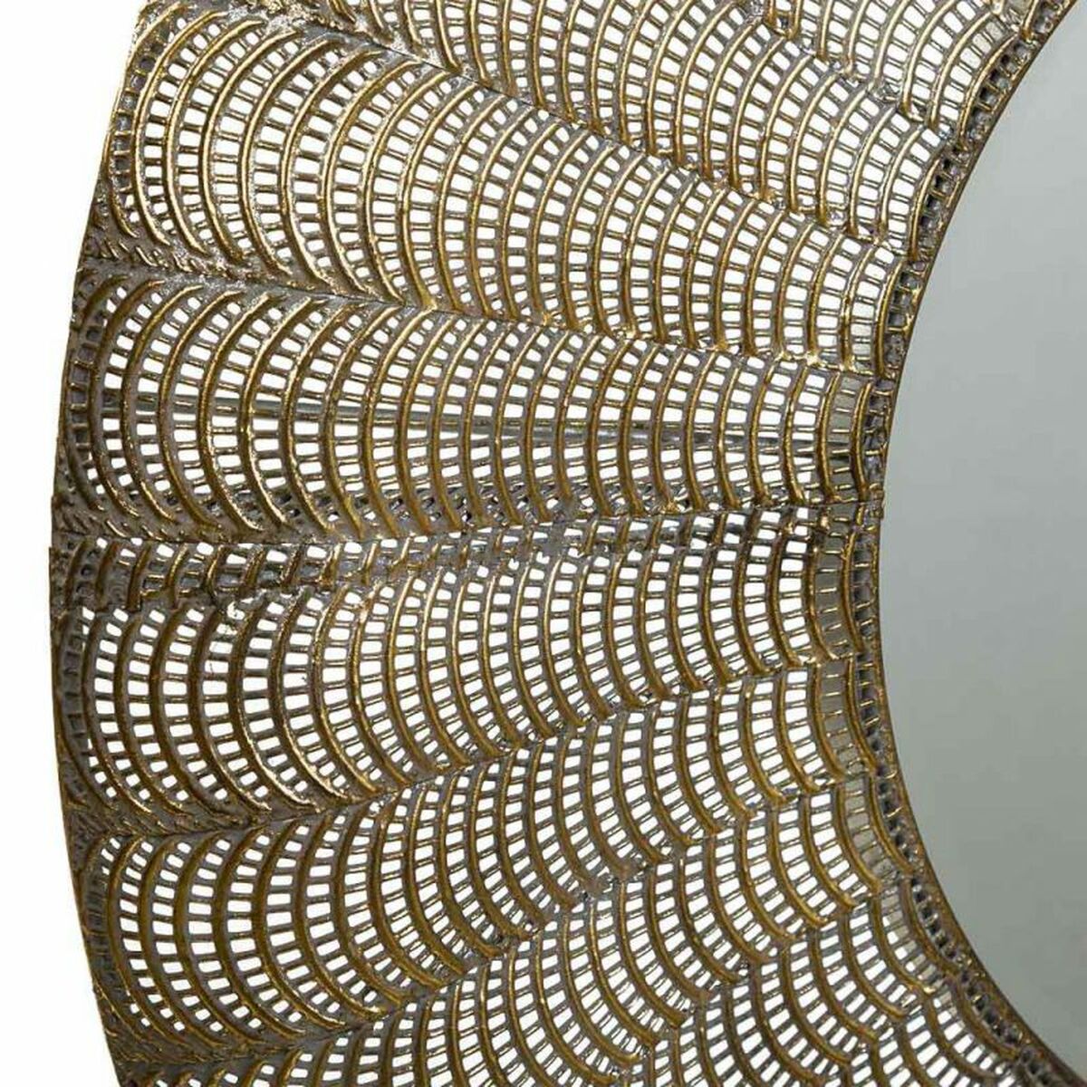 Väggspegel Alexandra House Living Gyllene 5 x 80 x 80 cm Cirklar - 5