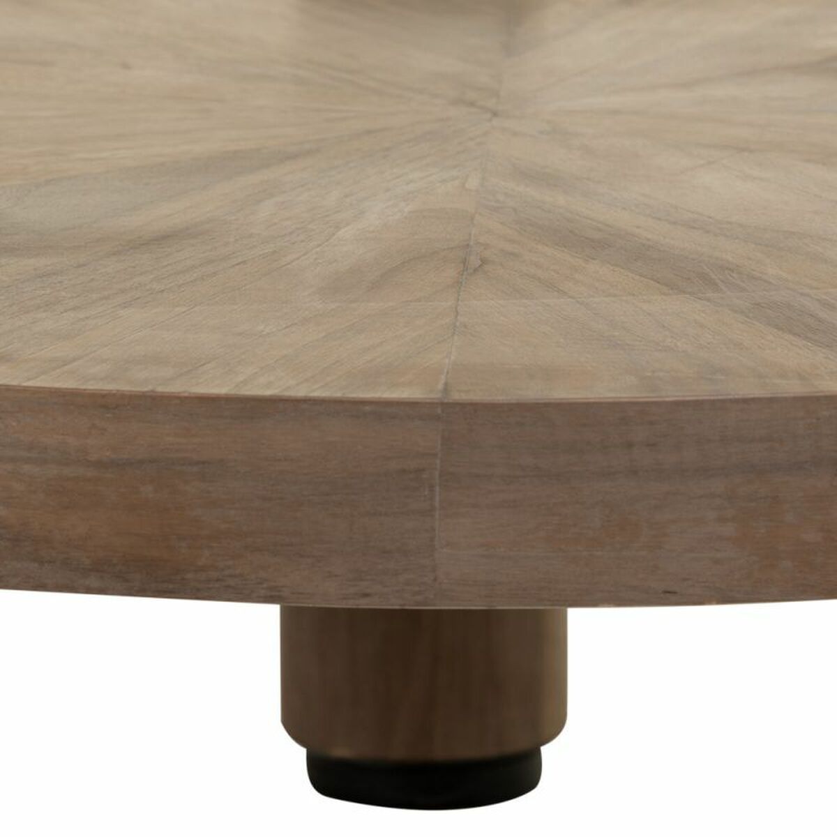 Soffbord Alexandra House Living Brun Trä Järn Platta Granträ 110 x 46 x 110 cm - 8