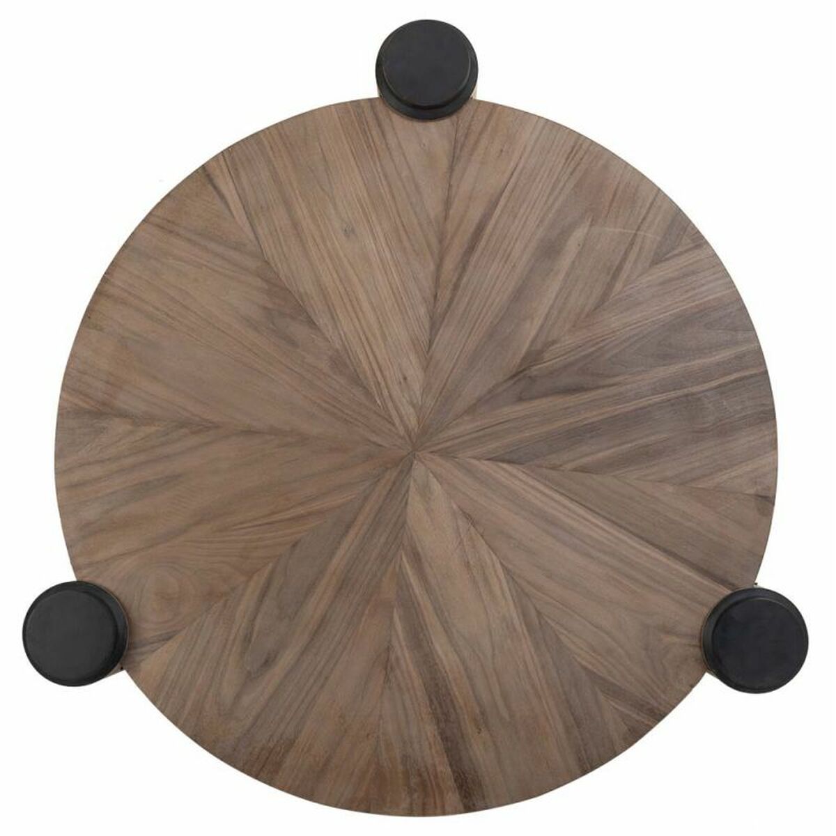 Soffbord Alexandra House Living Brun Trä Järn Platta Granträ 110 x 46 x 110 cm - 6
