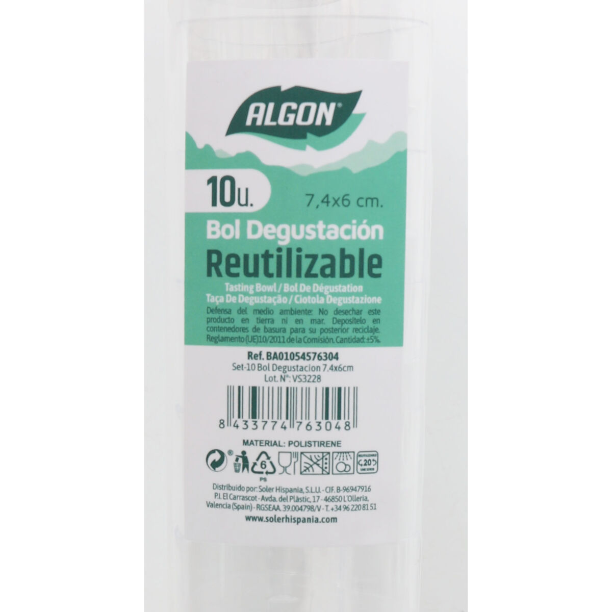 Set med återanvändbara skålar Algon Hjärta 10 Delar 5,5 x 5 x 4,3 cm (24 antal) - 5