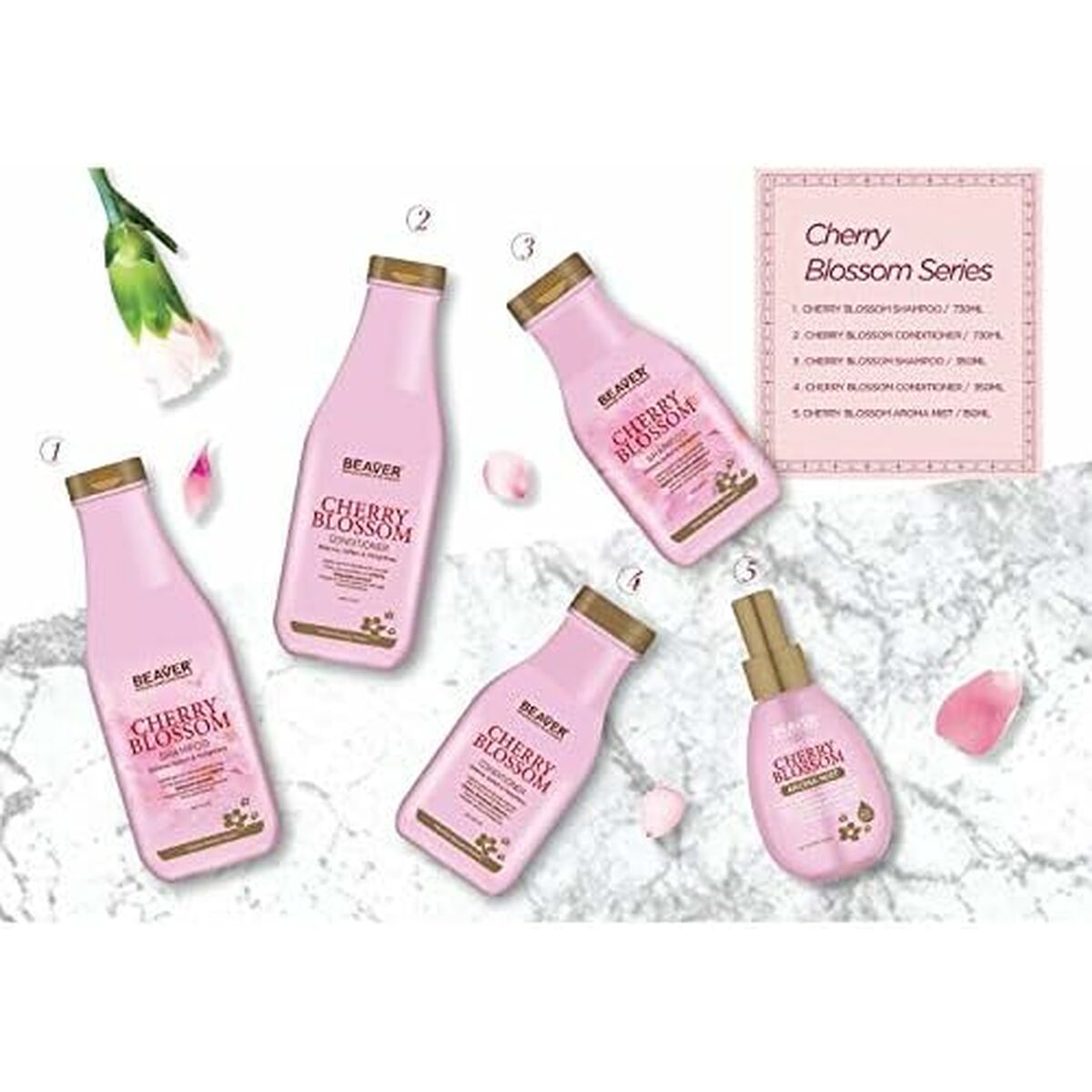 Schampo Beaver CHERRY BLOSSOM 350 ml - 3