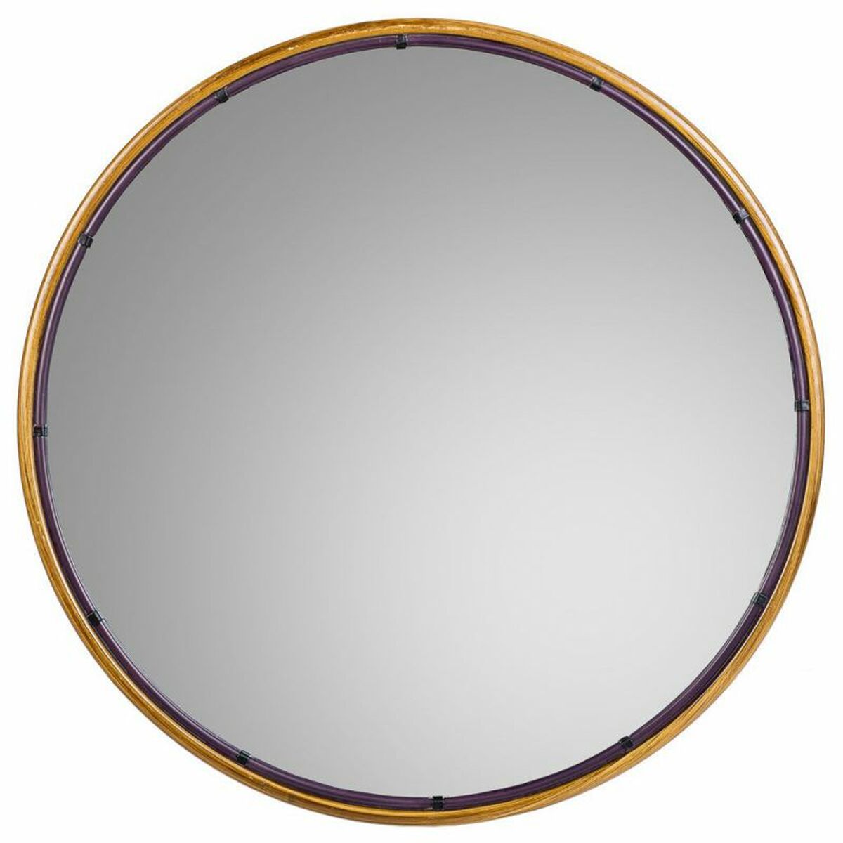 Väggspegel Alexandra House Living Gyllene 2 x 61 x 61 cm Cirklar - 4