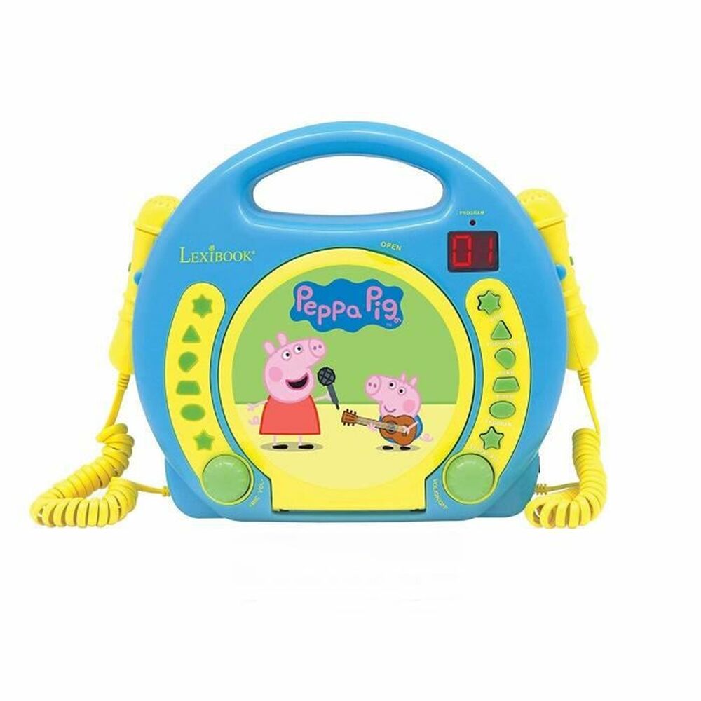 Spelare Lexibook Peppa Pig CD Karaoke Mikrofon x 2