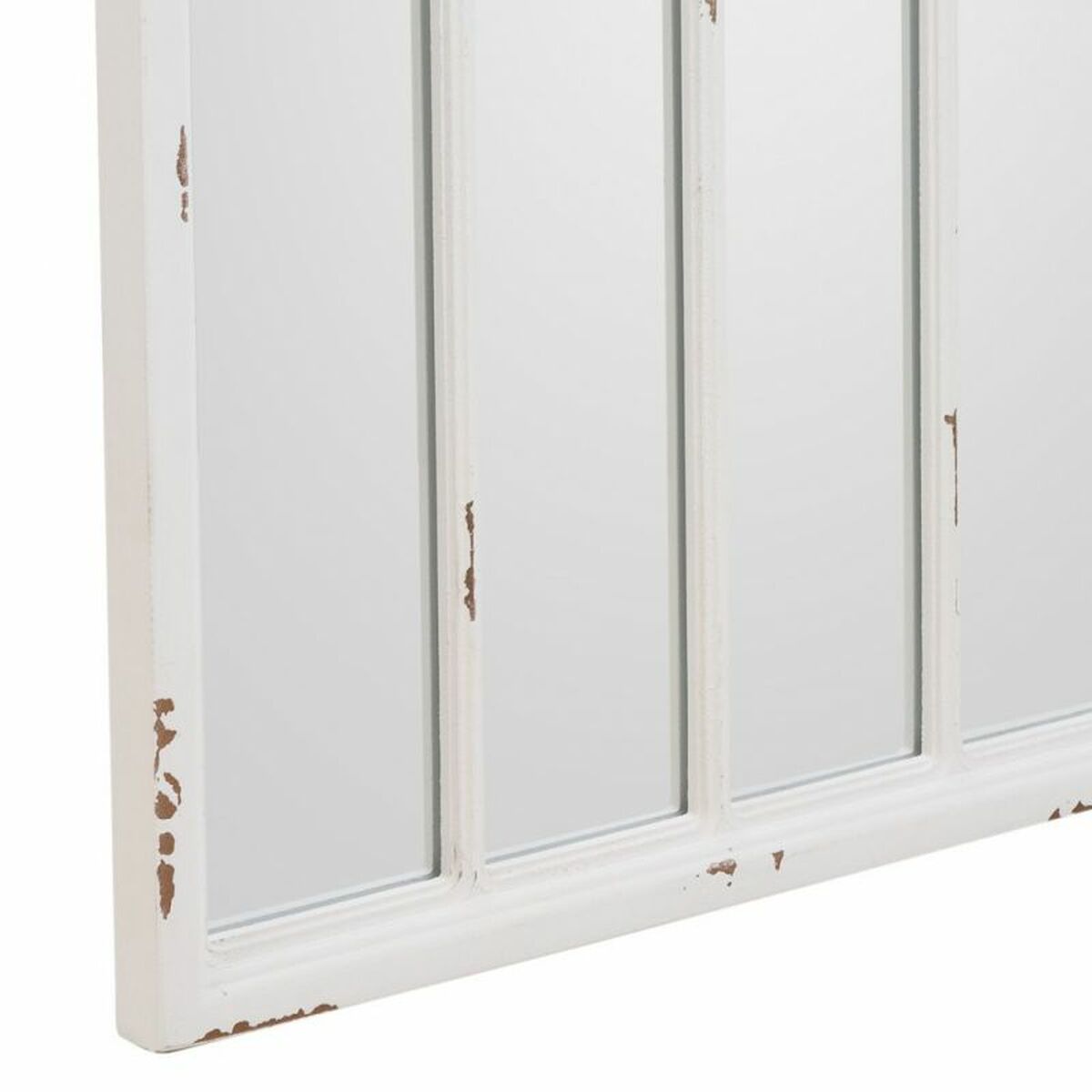Väggspegel Alexandra House Living Vit Glas Granträ Trä MDF 2 x 80 x 40 cm - 5