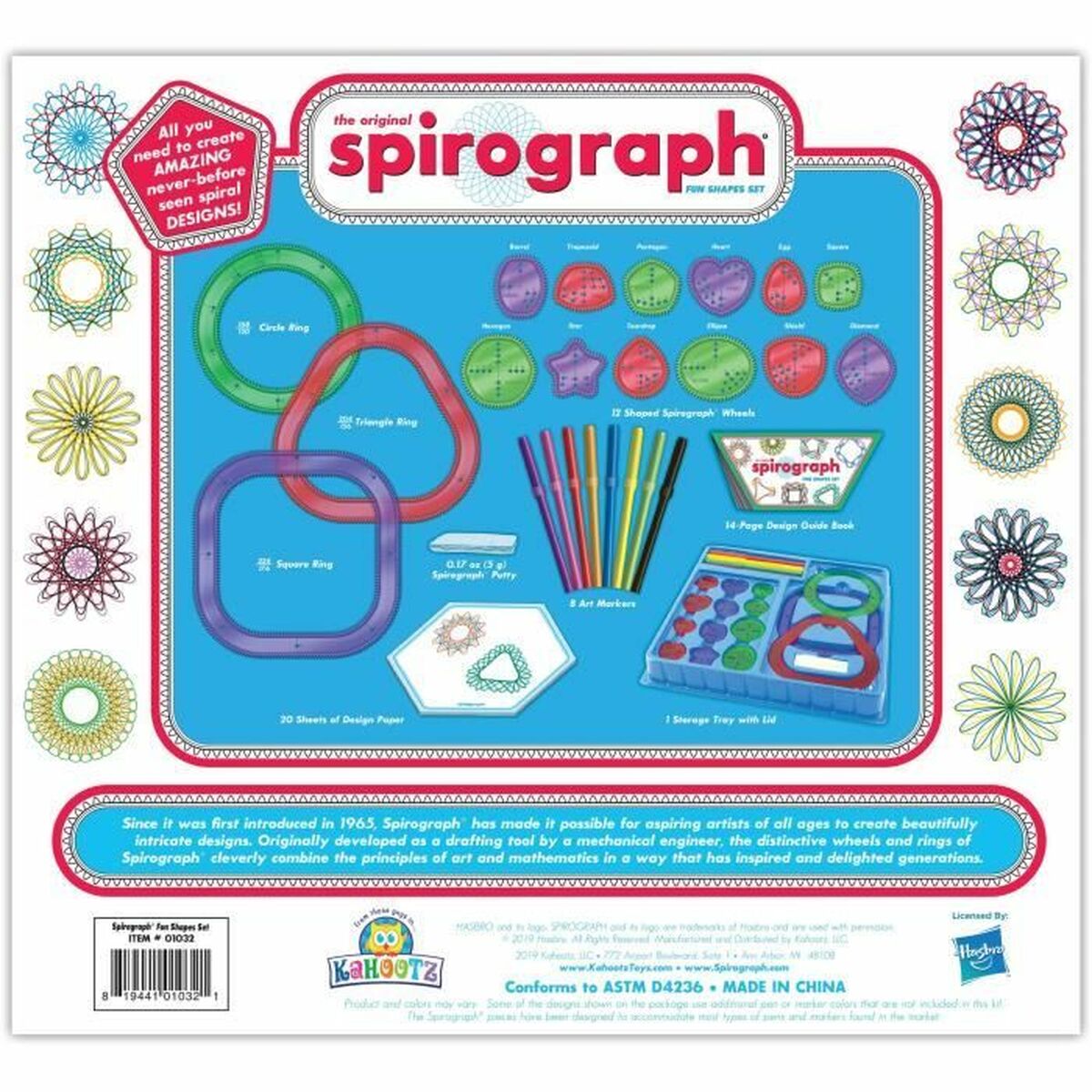 Ritningsset Spirograph Silverlit Originals Forms Multicolour 25 Delar - 6