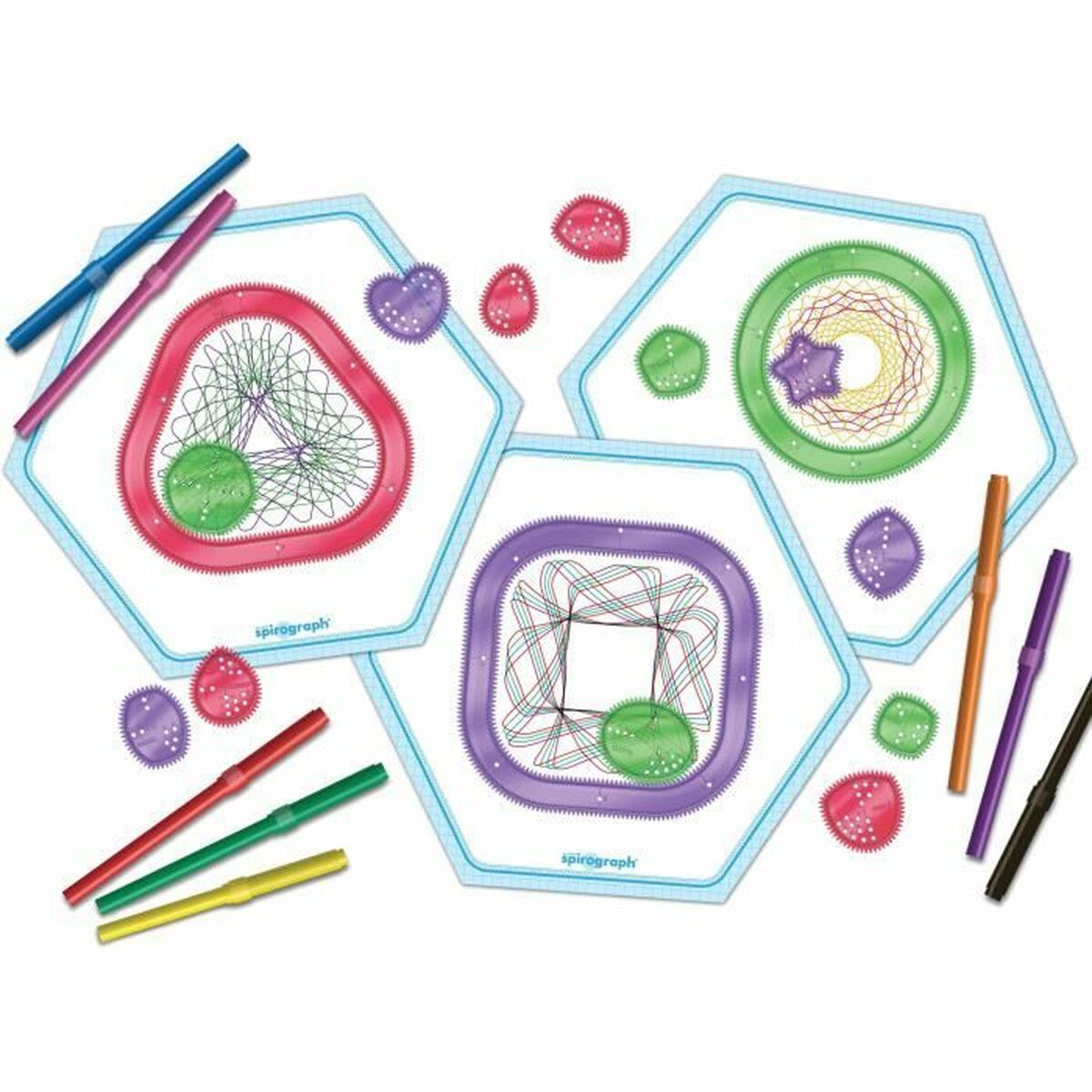 Ritningsset Spirograph Silverlit Originals Forms Multicolour 25 Delar - 3