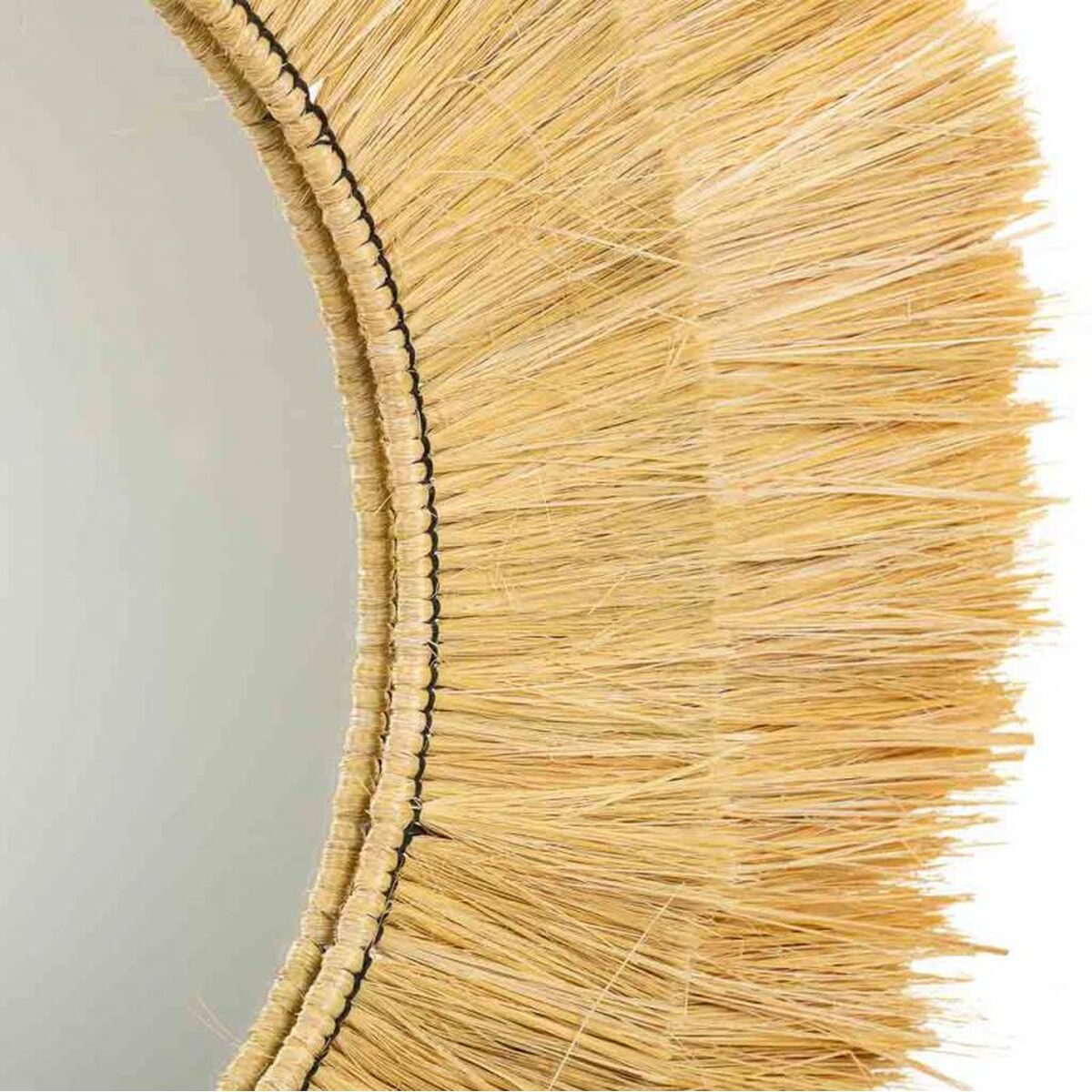 Väggspegel Alexandra House Living Brun Järn Naturliga fibrer 100 x 3 x 100 cm - 6