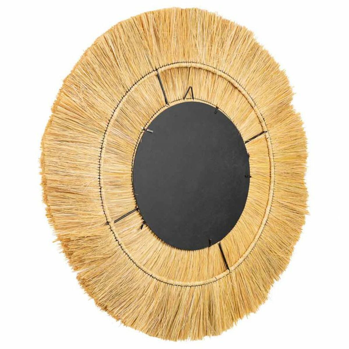 Väggspegel Alexandra House Living Brun Järn Naturliga fibrer 100 x 3 x 100 cm - 4