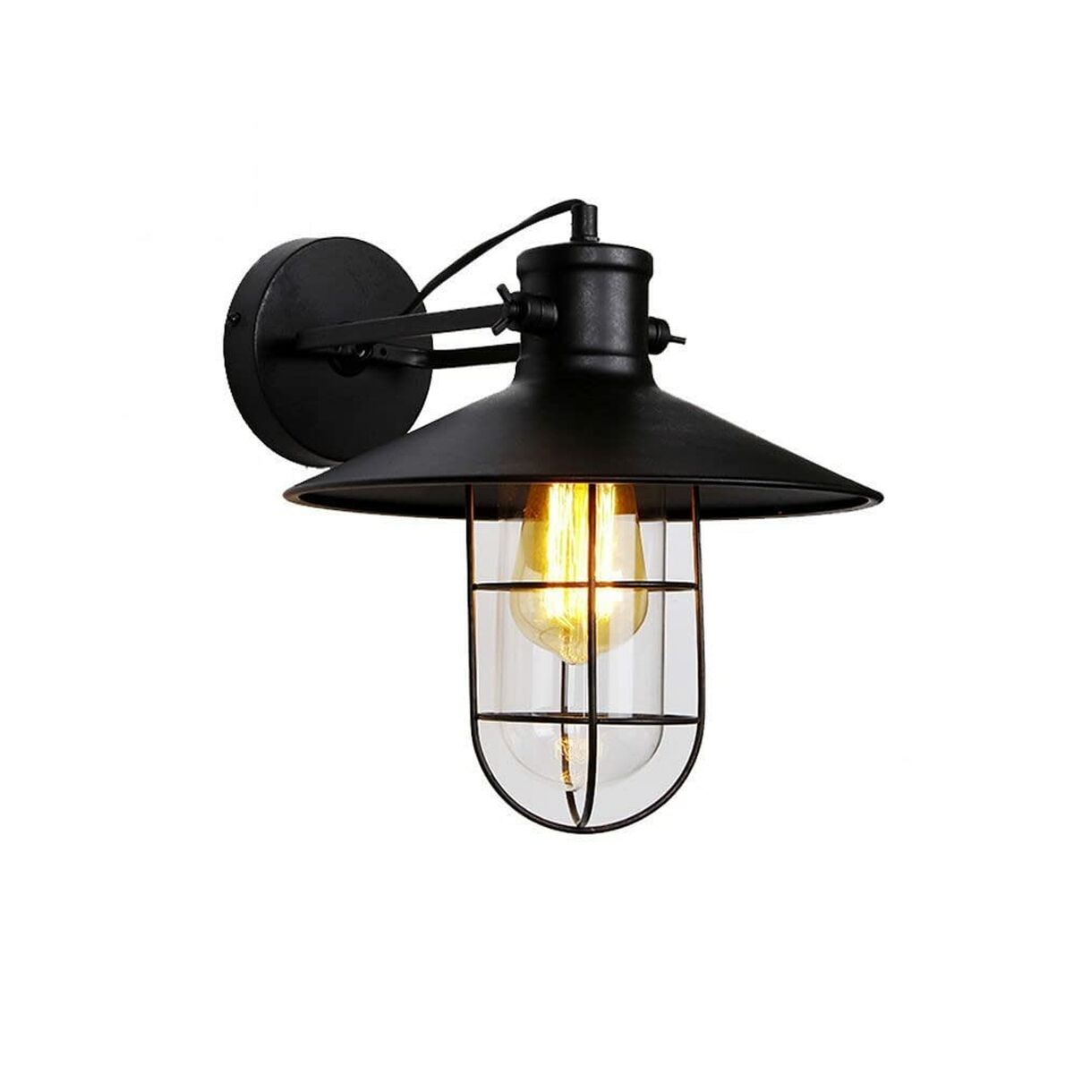 Vägglykta EDM 32103 Svart 60 W