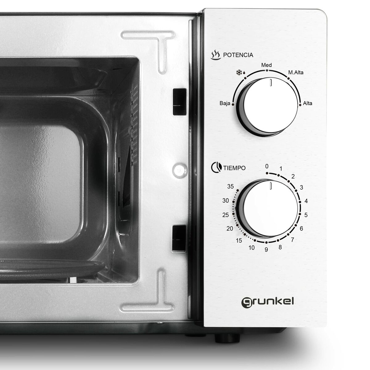 Mikrovågsugnen Grunkel Silvrig 700 W 20 L - 2
