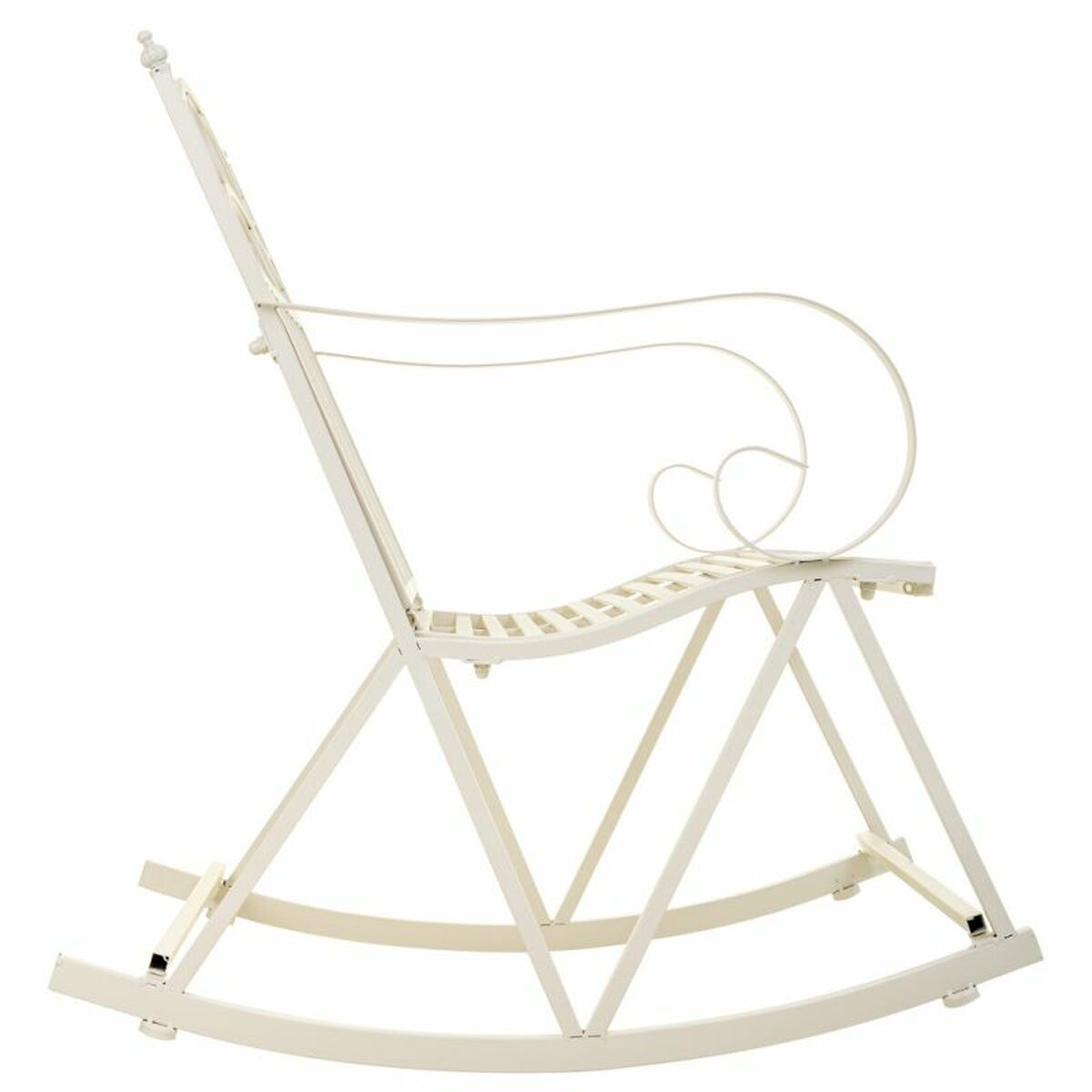 Gungstol Alexandra House Living Vit Järn 24 x 45 x 24 cm - 5