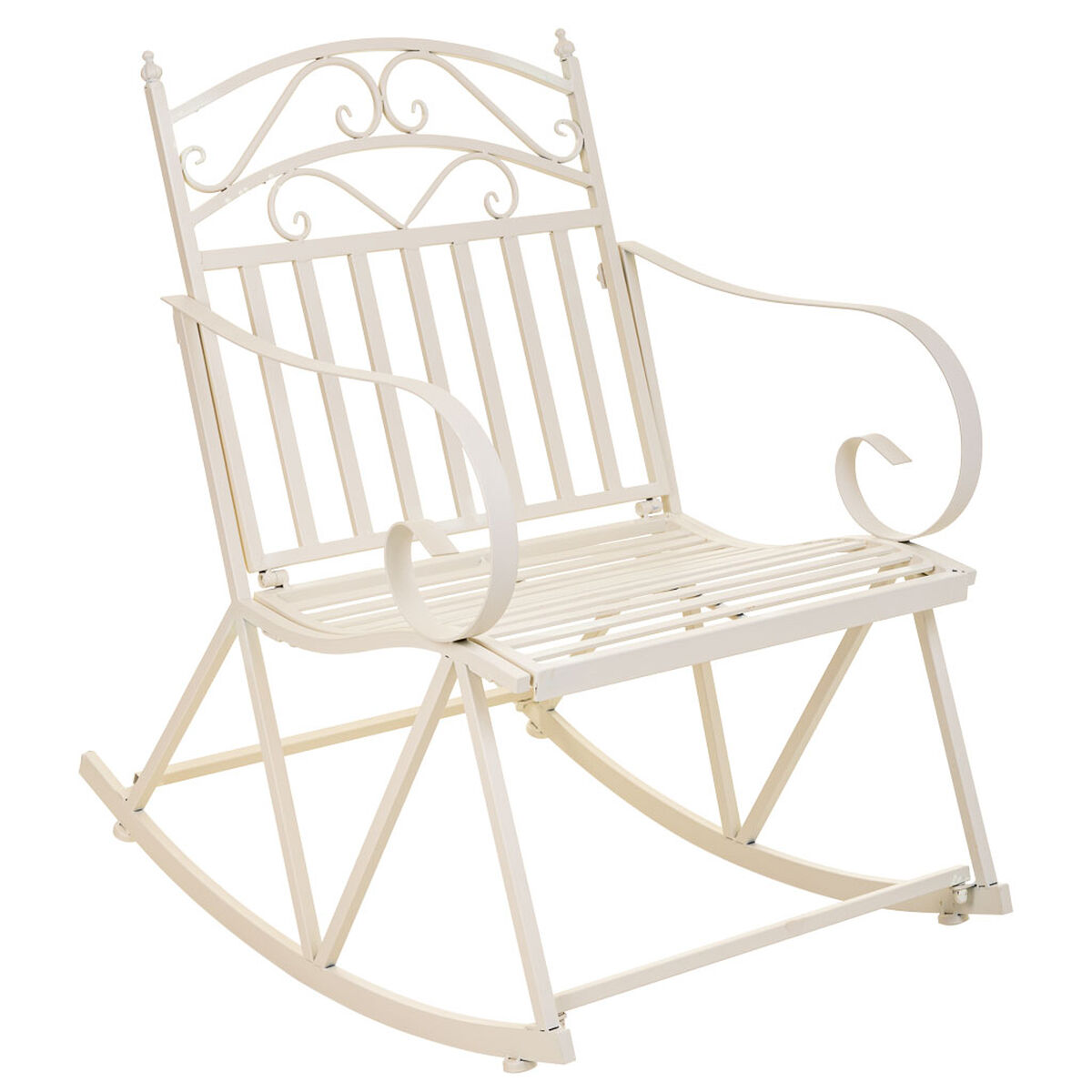 Gungstol Alexandra House Living Vit Järn 24 x 45 x 24 cm